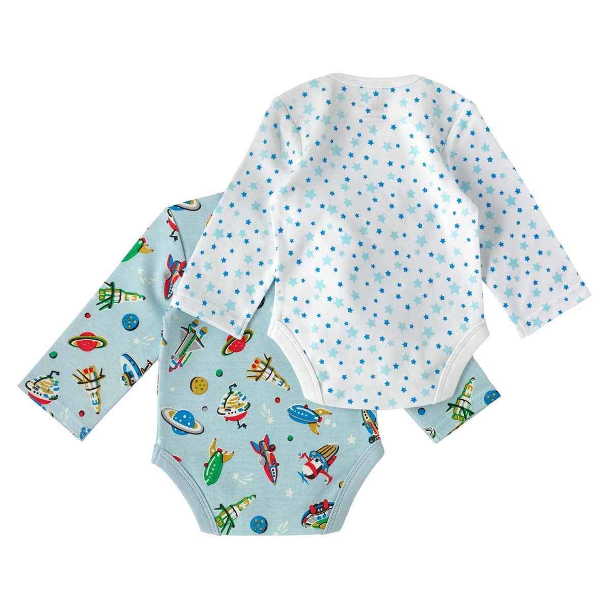 Cath Kidston Baby Bodysuit 2 pk Spaceships - Image 2