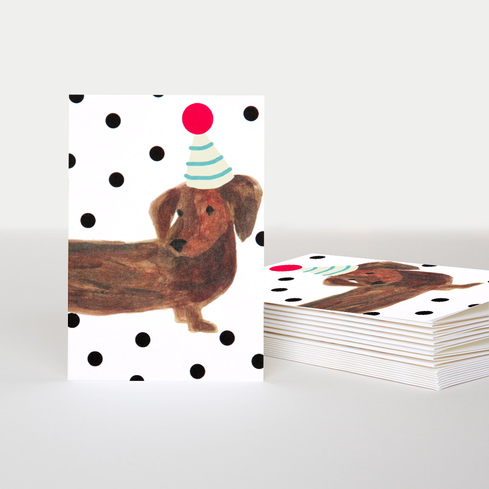 Caroline Gardner Notecards 10 Pack Sausage Dog