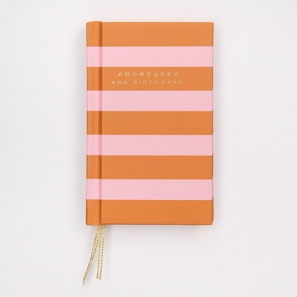 Caroline Gardner Small Address Book -Pink/Orange