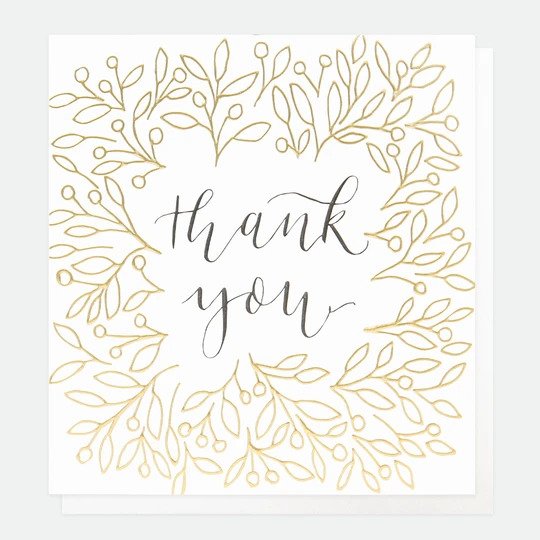 Caroline Gardner Refined Thank You Card