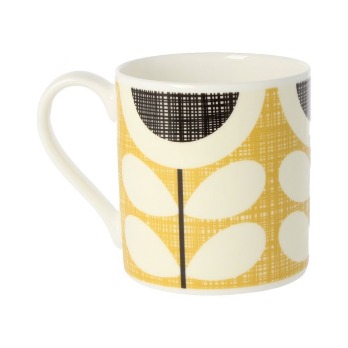 Orla Kiely Large Mug - Scribble Sunflower Yellow - Image 3