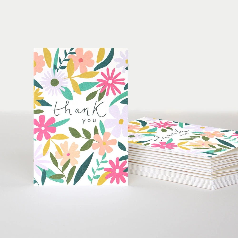 Caroline Gardner Thank You Notecards 10 Pack New Floral